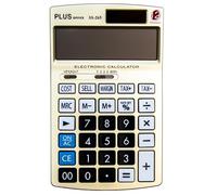 Plus Office - Calculadora Plus de Sobremesa para Oficina, Escuela y Negocio, Con Auto apagado y Pantalla LCD, Calculadora de Escritorio con Alimentación Doble Solar y Batería (Plus SS-265)