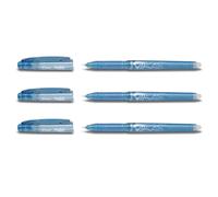 Plus Office Pilot Frixion Point - Bolígrafo de punta fina, Azul claro, 1 unidad