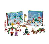 Plus Plus Calendario de Adviento de Navidad 2025, 25 juguetes para niños, mini kit rompecabezas 3D, regalos divertidos de cuenta regresiva para las vacaciones, 600 piezas - Navidad en el bosque