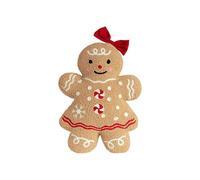 Plush Gingerbread Man - Soft Gingerbread Throw Pillow for Holiday