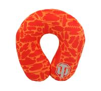 Plush travel pillow 'world of tanks' red pattern, 36 cm