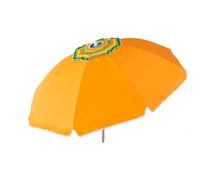 PLUSHOME Sombrilla playa,Parasol Anti-viento Aluminio/Poli Antiuv 3 Colores Surtidos c/Ex 180 Cm/200Cm/220Cm/240Cm