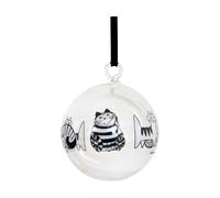 Pluto Design Bola de Navidad Lisa Larson gatos White-black