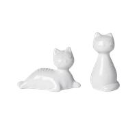 Pluto Design Salero y pimentero gato Blanco