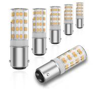 Pluuttiem Bombilla LED BA15DLED de 120 V con Base de Bayoneta de Contacto Doble, Equivalente A JD T3/T4 de 50 Vatios, Bombilla LED de Repuesto para Máquina de Coser C