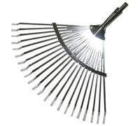 Pluvia jardin escoba ajustable 22 puas sin mango 118-22t