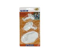 PME Cortadores con Expulsor - Huella Animal, Set de 3