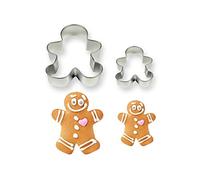 PME Cortadores para Pasteles y Galletas en Forma de Hombre de Pan de Jengibre, Tamaños Grande y Pequeño, Juego de 2