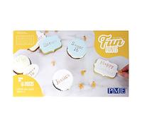 PME Fun Fonts - Letras del Alfabeto para Decorar Cupcakes y Galletas, Paquete de 66, Colección 2