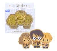 PME Harry Potter Cortador y Marcador de Galletas, Harry, Ron & Hermione