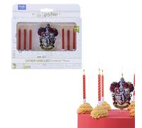 PME Harry Potter Set de Velas de Gryffindor para celebrar cumpleaños (Set de 7)