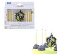 PME Harry Potter Set de Velas de Hufflepuff para celebrar cumpleaños (Set de 7)