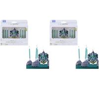 PME Harry Potter Set de Velas de Slytherin para celebrar cumpleaños (Set de 7) (Paquete de 2)
