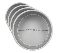 PME Molde redondo para pastel de aluminio de 177 x 50mm (Paquete de 4)