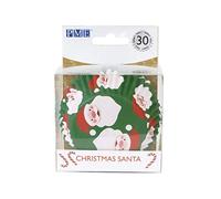 PME Navidad Cápsulas para Cupcakes forradas de Aluminio - Papá Noel (Set de 30)