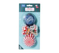 PME Navidad Set de 24 Cápsulas para Cupcakes y Toppers - Santa Viene a la Ciudad
