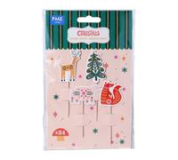 PME Navidad Toppers Decoración para Cupcakes - Bosque Encantado (24 piezas)