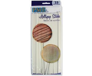 PME Palitos de Piruletas 20 cm (7,9 Inch), Paquete de 25