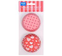 PME San Valentín Cápsulas para cupcakes Forradas de Aluminio - Día de San Valentín, Set de 60