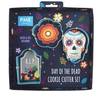 PME Set de cortadores de galletas del Día de los Muertos