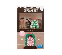 PME - Set para Cupcakes - Gingerbread Village Christmas, Juego de 24