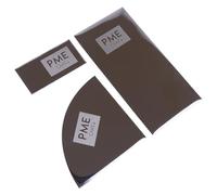 PME SS23 Mini Espátula Rasquetas Laterales Flexibles para Glaseado, Juego de 3, Stainless Steel