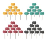 PMIQSA 40 Piezas Rueda Abrasiva Pulidora 25mm, Grano 80/150/240/400 | para Pulir Metal Madera Herramientas Rotativas Dremel