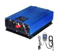PMSUN 1000W Inversor de Corriente acoplado a la Red, limitador de Potencia, Pantalla LCD DC26-45V, Entrada Solar AC230V, Salida sinusoidal Pura para módulos solares de 24V, 36V, baterías de 24V.