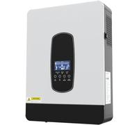 PMSUN Inversor solar híbrido de 3 kW DC24 V a CA 230 V, inversor sinusoidal puro independiente de la red con cargador solar MPPT de 80 A + cargador de CA, máx. PV 3000 W DC130-430 V