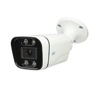 PNI Cámara de videovigilancia IP8POE, 8MP, 4K, D-WDR, 4.0mm, 6 Leds, IP66, Blanca