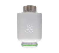 PNI CT24 - Cabezal termostático para radiador, aplicación móvil Inteligente Tuya, Color Blanco
