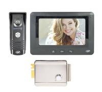 PNI DF930 - Kit de videoportero para Puerta (1 Monitor, Pantalla LCD de 7 Pulgadas (800 × 480) y Cerradura electromagnética PNI H1073A