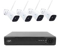 PNI NVR House IP716 - Paquete de videovigilancia y 4 cámaras IP55, 5 MP