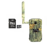 PNI Paquete de cámara de Caza Hunting 250C con Internet dúplex 4G LTE + Tarjeta de Memoria MicroSD 128 GB con Adaptador SD