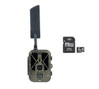 PNI Paquete de cámara de Caza Hunting 550C Internet 4G LTE, Acceso Mediante aplicación Tuya, batería + Tarjeta de Memoria MicroSD 32 GB con Adaptador SD
