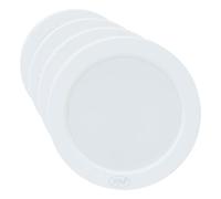 PNI Plafón LED D-Light CL2412 de 12 W, redondo, 16,7 cm, 6400 K, alimentación 230 V, 1320 lm, blanco (Paquete de 4)