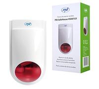 PNI SafeHouse HS007LR - Sirena de Exterior inalámbrica con batería y Fuente de alimentación
