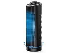 PNTCK ventilador torre 33cm ventilador de mesa, 3 Velocidades, Rotación de 70°,Velocidad de 7m/s, silencioso, portatil, para Dormitorio Oficina Escritorio Cocina