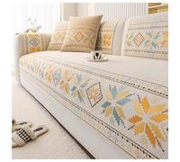 Pobbycrafm Funda para Sofa Chaise Longue, Antideslizante Cubre Sofa en Forma de L, Chenilla Universal Funda de Sofá de 1/2/3/4 plazas A 90x160cm