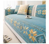 Pobbycrafm Funda para Sofa Chaise Longue, Antideslizante Cubre Sofa en Forma de L, Chenilla Universal Funda de Sofá de 1/2/3/4 plazas E 90x180cm