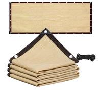 Pobbycrafm Toldos Exterior Terraza Toldo Vela Rectangular Malla De Ocultacion Jardin Toldo Coche Malla De Sombreo Toldos para Patio Beige 3.5x4.5m