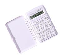 Pocket Calculator - 3,94 pulgadas Compact ABS Construction, Lid Protection, Small Digital Adding Machine, Basic Function Keys | Lightweight Device for School Business Travel Classroom Prof