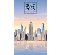 Pocket Calendar 2027-2028 for Purse: 2 Year Small Size Monthly Planner from January 2027 to December 2028 | New York Design Cover