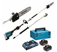 Podadora de batería 36V multifunción Makita DUX60 con alargador de 108 cm - Baterías 2x18V 5Ah