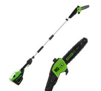 Podadora de batería con pértiga Greenworks GD60PS25 60V - BATERÍA Y CARGADOR NO ESTÁN INCLUIDOS
