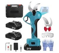 Podadora eléctrica inalámbrica, 21 V, 40 mm, 2 x 1500 mAh, sin escobillas | Hoja SK5, carga 1,5h, autonomía 4-5h, 1500W, ligera, ergonómica, protección de seguridad, para jardín, huerto, olivos, vid
