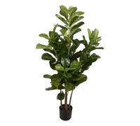 Poenia Arte Floral - Árbol Artificial Ficus Lyrata en Maceta 152cm - REF 630786 - Decoración Realista