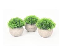Poenia Arte Floral - Planta Bonsai Artificial en Maceta 13cm - Pack de 3 - REF 630600 - Decoración Realista