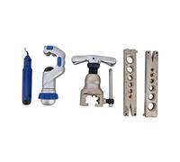 POENVFPO Kit de Herramientas para Abocardar con Acero Endurecido Duradero para Abocardar Tuberías y Conexiones de Tuberías, Adecuado para Cobre Blando y Aluminio de 6 Mm a 19 Mm