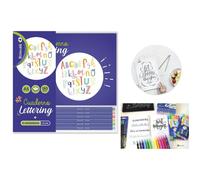 POESSA CUADERNO DE LETTERING A5 +6 ROTULADORES PUNTA FINA CUADERNO